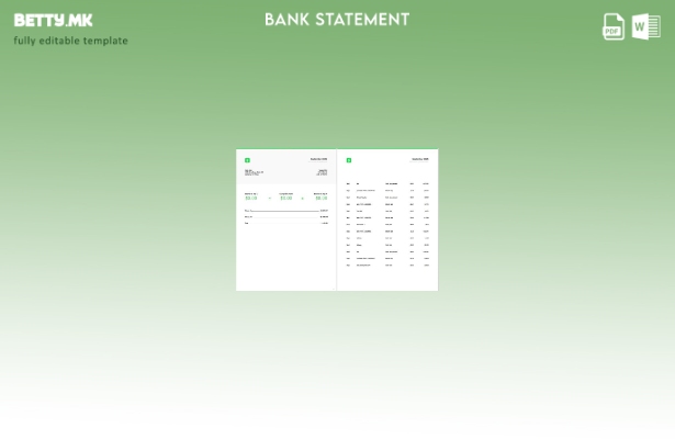 Модерен стил на шаблон за зборови за изводи од сметката за апликација за готовин